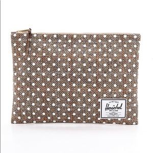 Herschel Supply Co. Tweed Pouch polka dot brown
